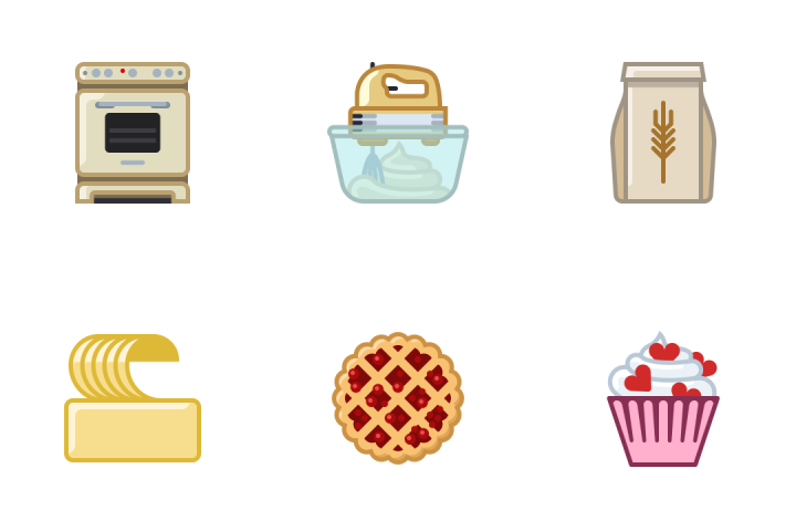 Baking Icons Vector Free