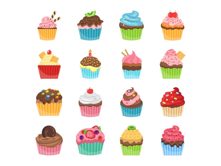 930x700 Cupcakes Vector Free Frebers