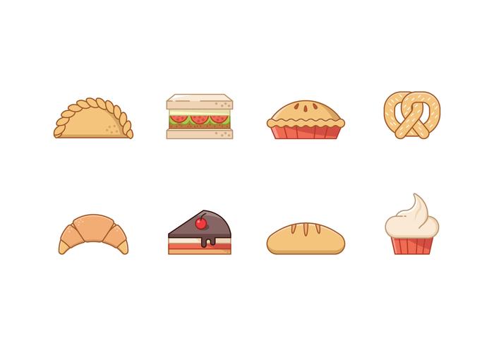 700x490 Free Bakery Icons Vector