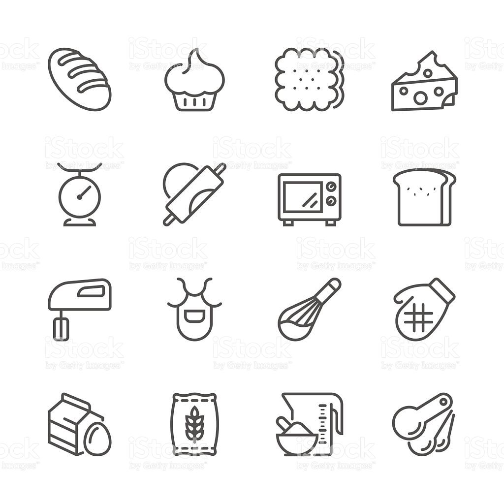 Baking Icons Vector Free At Vectorified.com | Collection Of Baking ...