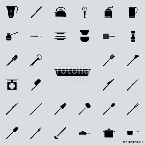 500x500 Bowl For Baking Icon Detailed Set Of Kitchen Tools Icons Premium
