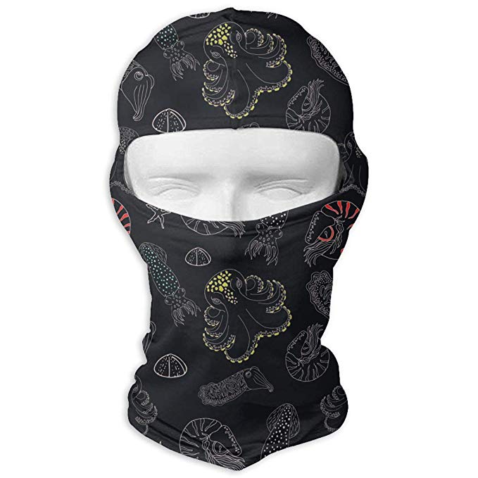 679x679 Balaclava Full Face Mask Hood Hand Drawn Octopus