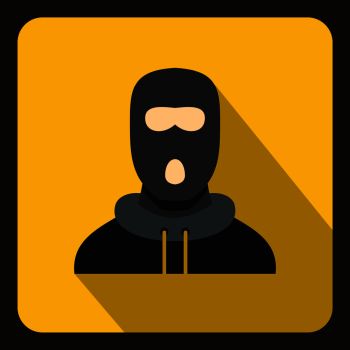 350x350 You Searched For Man In Balaclava Icon In Flat Style On A Yellow