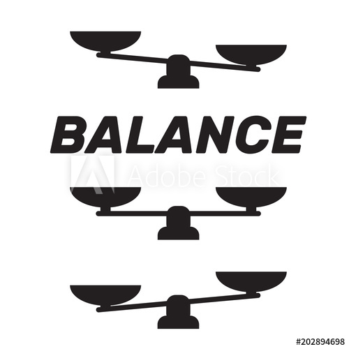 500x500 Scale Icon Vector Scale Vector Sign Isolated Balance Scale Sign