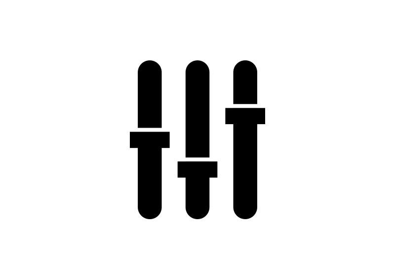 800x566 Equalizer Audio Balance Vector Icon
