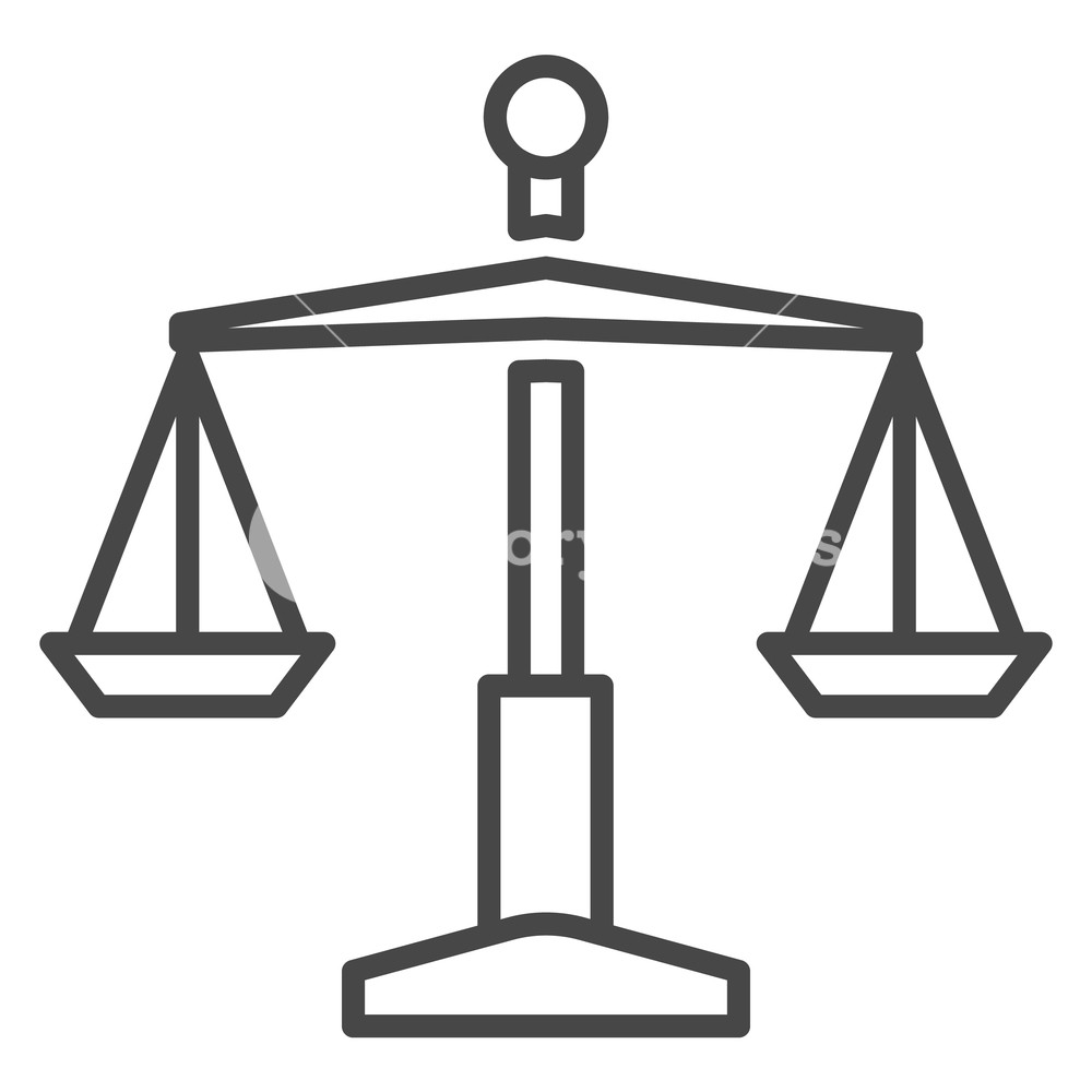 1000x1000 Judge Balance Icon Outline Judge Balance Vector Icon For Web