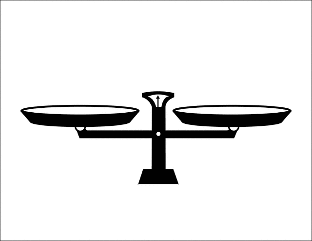 640x494 Balance Scale Clip Art Vector
