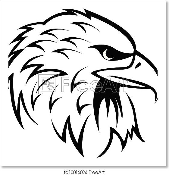 561x581 Free Art Print Of Eagle Head Vector Illustration Of Eagle Head