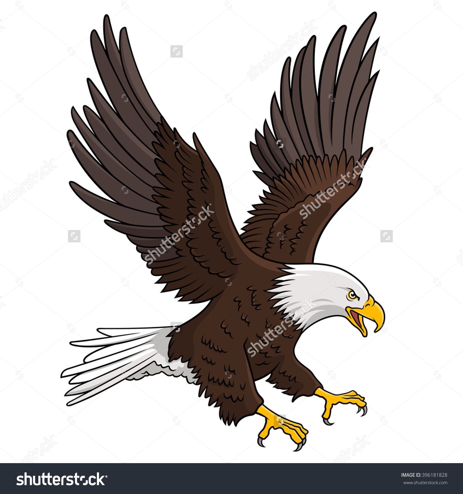 1500x1600 Bald Eagle Isolated On White This Vector Illustration Can Be Used