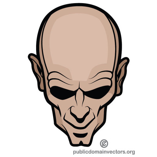 500x500 Bald Head Vector Clip Art