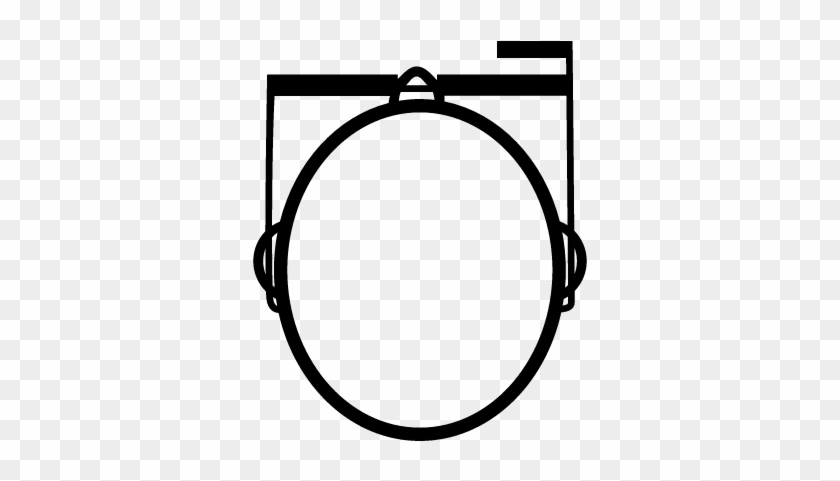 840x481 Google Glasses Top View On A Bald Head Vector