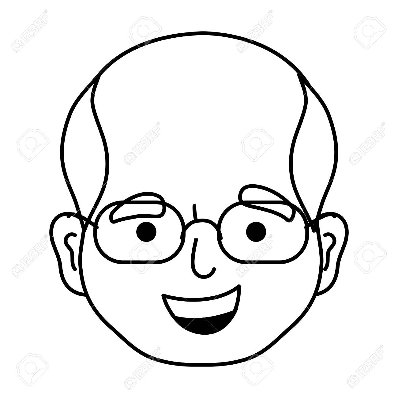 1300x1300 Stock Vector Family Members Bald Hair, Bald Heads, Going Bald