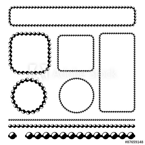 Ball Chain Frames 500x500 Ball Chain Frames