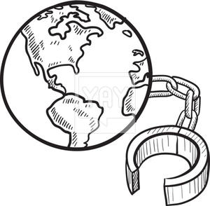 Global Ball And Chain Vector Sketch Vector 300x294 Global Ball And Chain Vector Sketch Vector