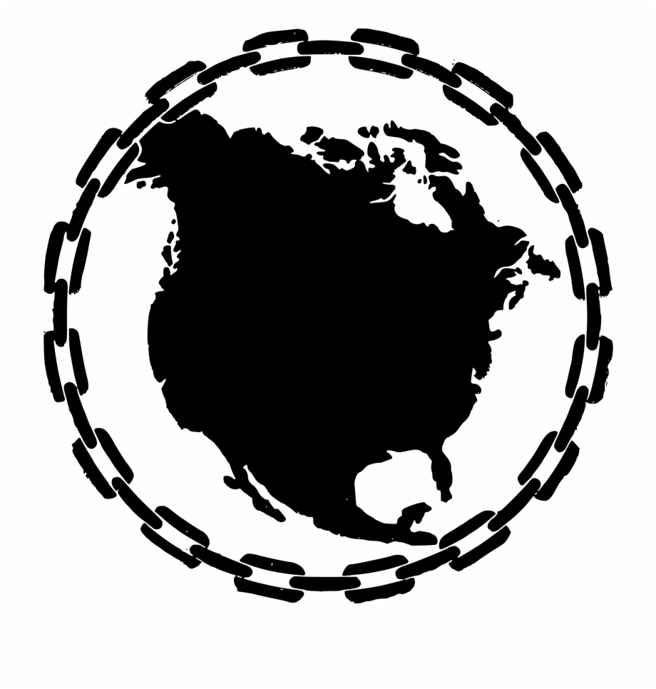 North America In Chains Vector Clipart Image 920x966 North America In Chains Vector Clipart Image