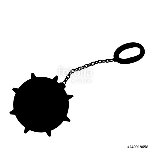 Silhouette Ball Chain Stock Image And Royalty Free Vector 500x500 Silhouette Ball Chain Stock Image And Royalty Free Vector