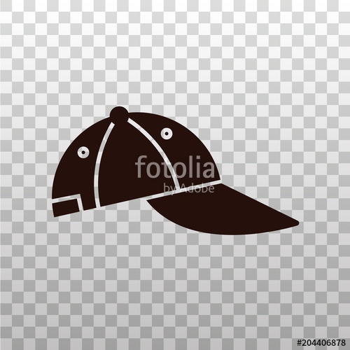 500x500 Baseball Cap Black Silhouette Icon On Transparent Background Base