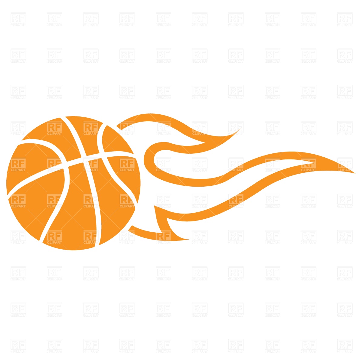 1200x1200 Symbolic Flaming Basketball Ball Vector Image Of Sport And Leisure