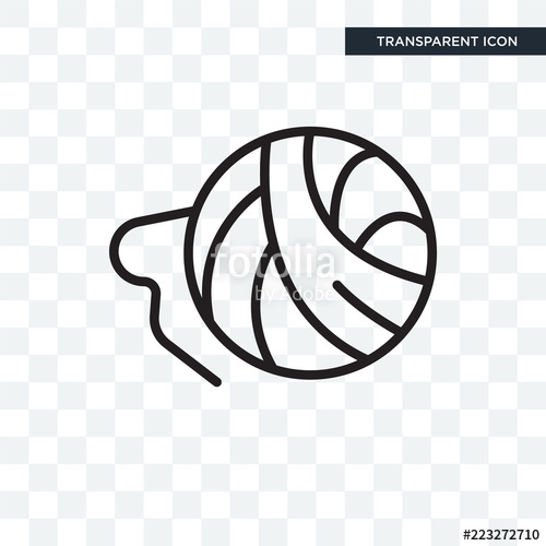 500x500 Ball Of Wool Icon Vector Sign And Symbol Isolated On White