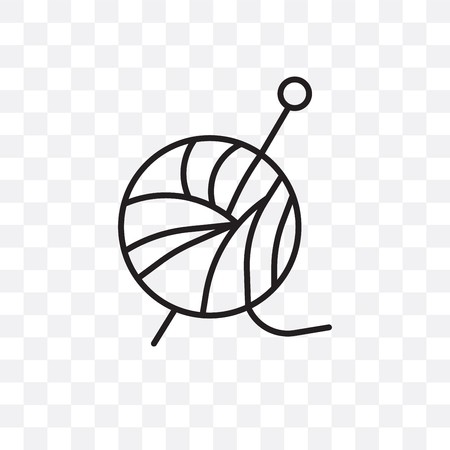 450x450 Ball Of Wool Vector Icon Isolated On Transparent Background, Ball
