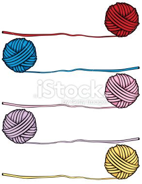 293x380 Balls Of Yarn Stock Illustration