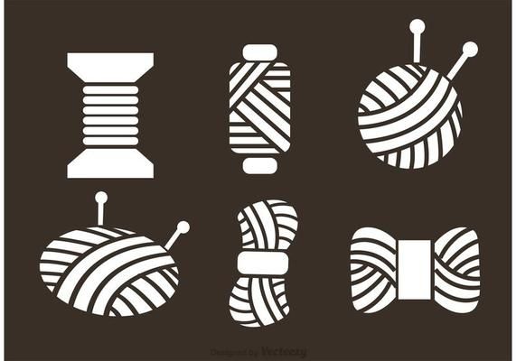 571x400 Ball Of Yarn Vector Icons Mobile Knitting Business Free Vector