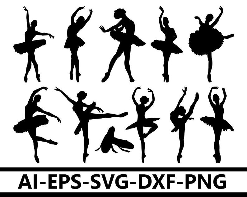 794x633 Ballet Logo Ballerina Silhouette Ballet Vector Clip Etsy