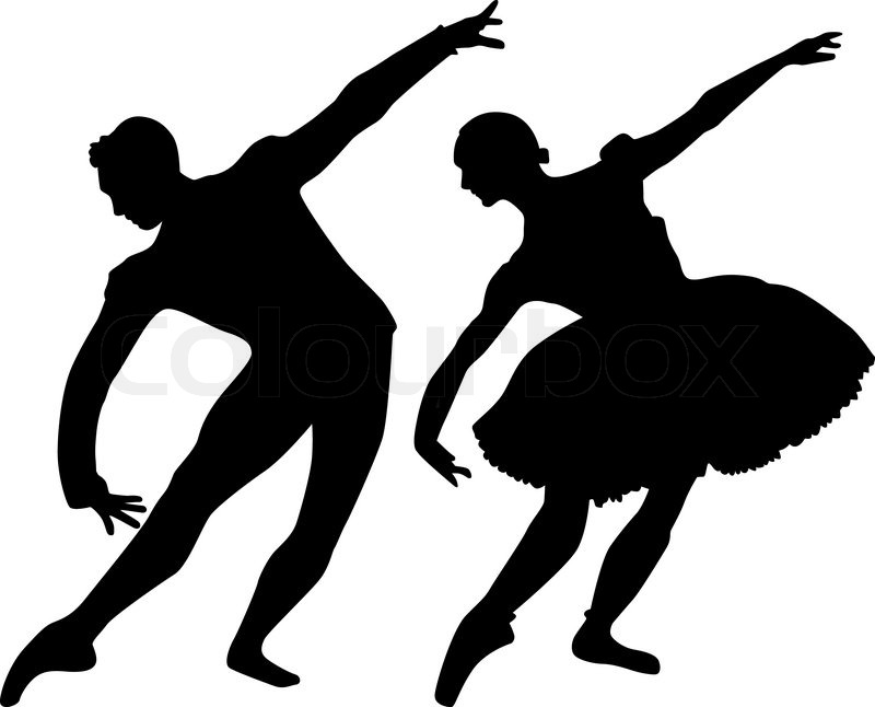 800x646 Ballet Silhouette Vector Stock Vector Colourbox