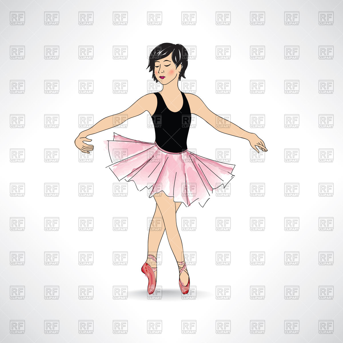 Little Ballerina Vector Image Of People Terriana 1200x1200 Little Ballerina Vector Image Of People Terriana