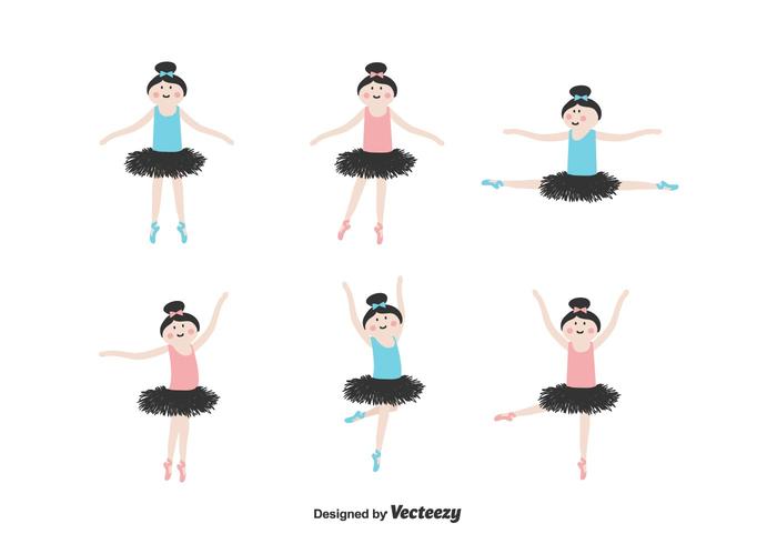 Ballerina Vector Set Stock Images 700x490 Ballerina Vector Set Stock Images