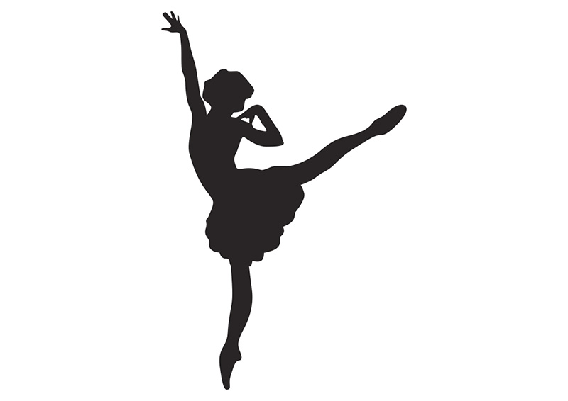 Ballerina Vector Silhouette 800x566 Ballerina Vector Silhouette