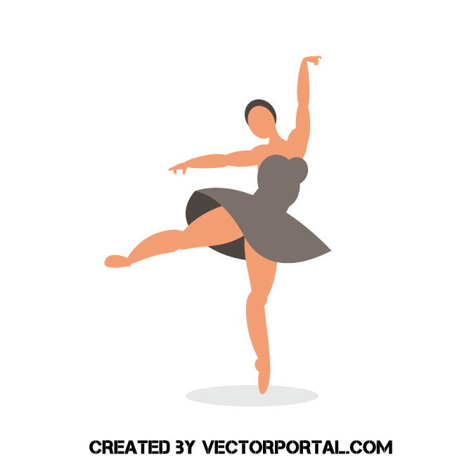 660x660 Ballet Dancer Vector Clip Art