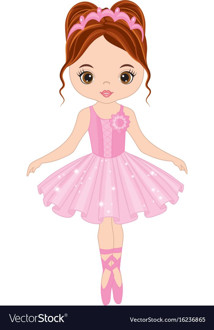 700x1080 Cute Little Ballerina Dancing Royalty Free Vector Image Mi