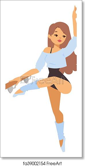 296x580 Free Art Print Of Ballerina Dancer Vector Girl Silhouette