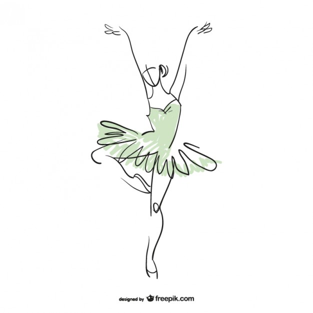 626x626 Ballerina Dancer Vector Free Download