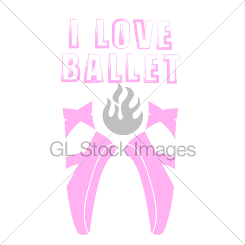 Vector Pink Ballet Shoes And Grunge Quote Gl Stock Images 500x500 Vector Pink Ballet Shoes And Grunge Quote Gl Stock Images