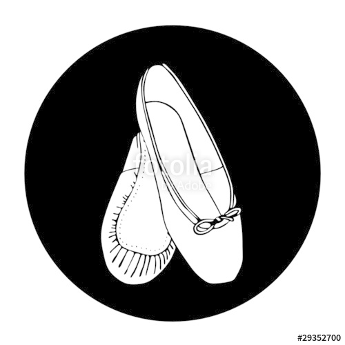 Ballet Shoes Vector at Vectorified.com | Collection of Ballet Shoes ...