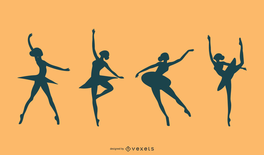 900x529 Ballet Dancer Silhouette Vector