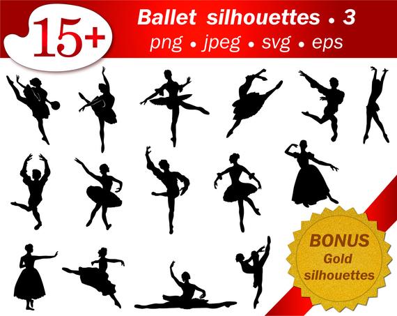 570x453 Ballet People Stencil Template Cutting Ballerina Etsy