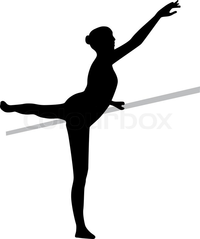 670x800 Ballet Silhouette Vector Stock Vector Colourbox
