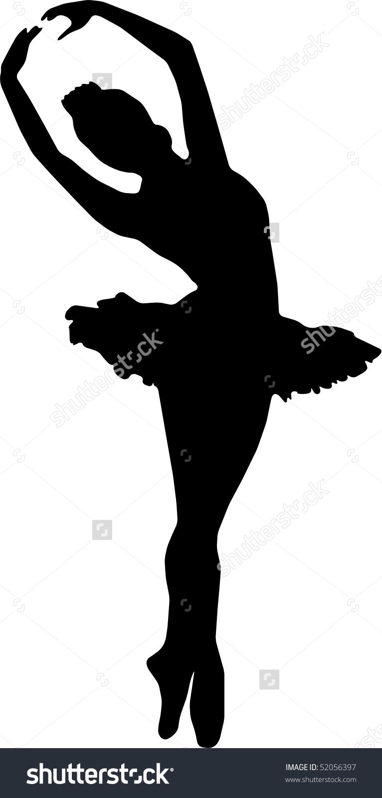 766x1600 Dance Girl Ballet Silhouettes
