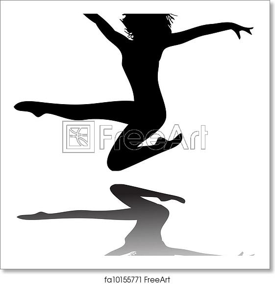 561x581 Free Art Print Of Ballet Dancer Ballet Dancer Silhouette Vector