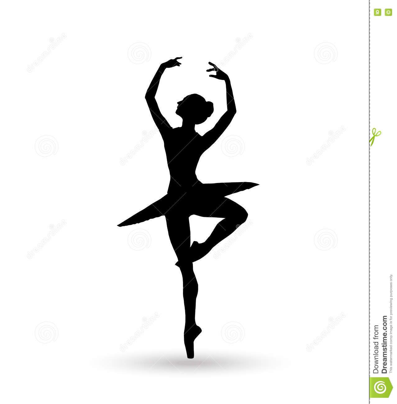 1278x1300 Ballerina Dance Girl Silhouette Isolated On White Background