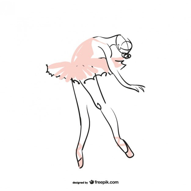 626x626 Ballet Dancer Silhouette Vector Free
