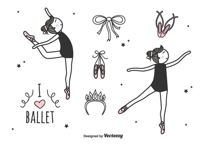 700x490 Ballet Vector Set