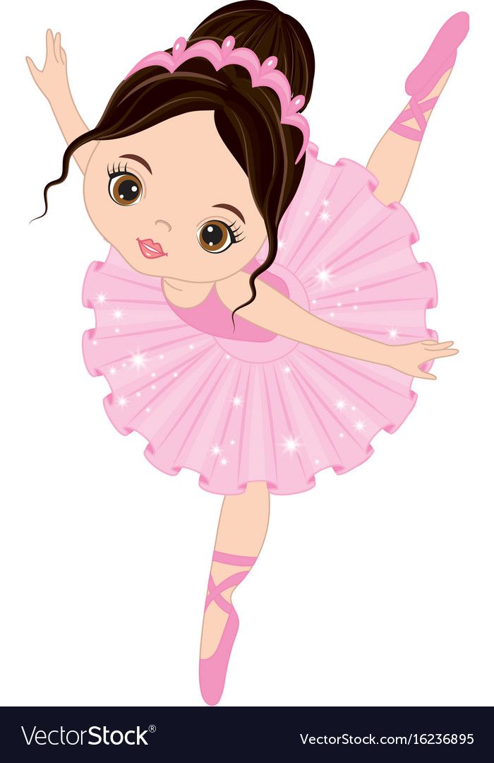 700x1080 Cute Little Ballerina Dancing Royalty Free Vector Image