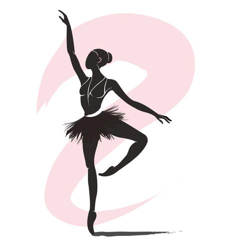 457x490 Woman Ballerina, Ballet Logo Icon For Ballet School Dance Studio