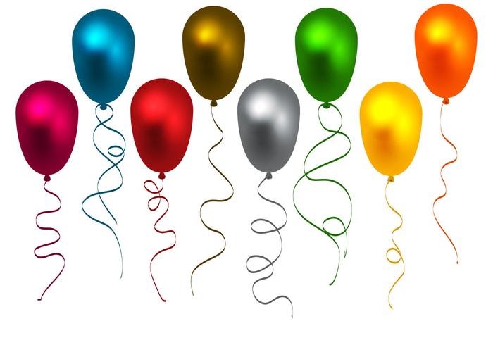 700x490 Free Colorful Balloons Vector