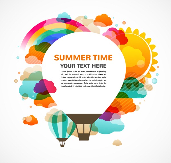 Creative Hot Air Balloon Background Vector Graphics My Free 600x574 Creative Hot Air Balloon Background Vector Graphics My Free