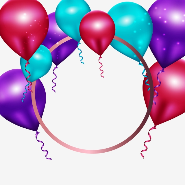 640x640 Shiny Birthday Balloon Background, Birthday, Background, Balloons